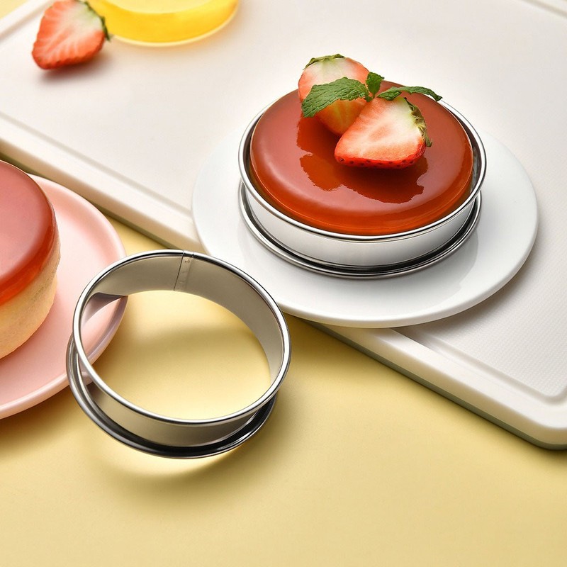 High-Quality Sturdy Reliable Practical Polished Stainless Steel Mousse Rings Set gallery