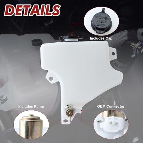 603-5402 Windshield Washer Fluid Reservoir Tank with Pump Compatible with gallery