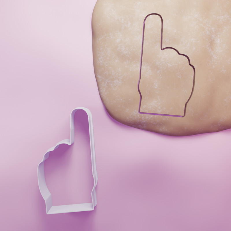 Foam Finger Sports Cookie Cutter