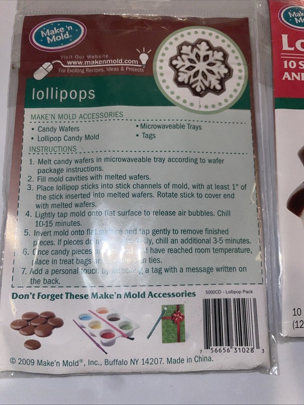 Lollipop pack, 10 sticks, bags ans twist ties gallery
