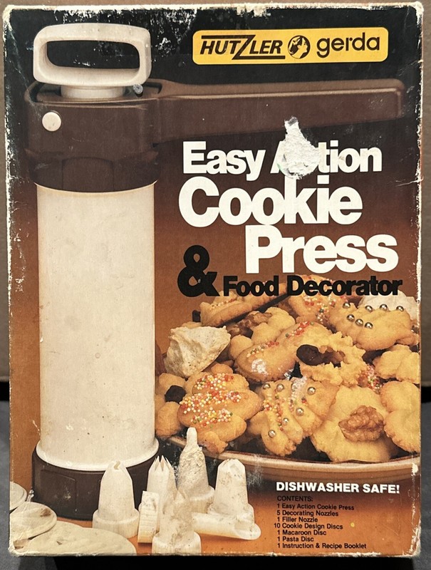 Vintage Cookie Press Hutzler-Gerda 1983 Food Decorator, West Germany 695