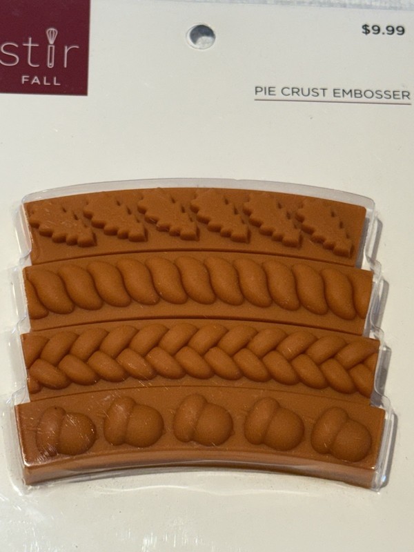 NEW Sealed STIR Pie Crust EDGE Embossers~SET OF 4~FALL-Themed Designs gallery
