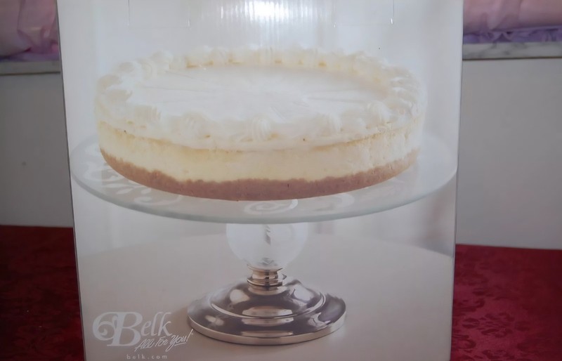 Pedestal Cake Plate Stand New In Box Metal Base Etched Glass 12″ Plate