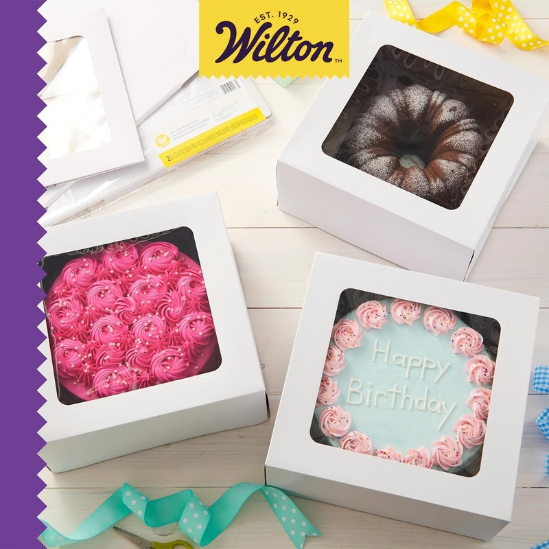 Reusable 12-Inch Cake Boxes with Window - Secure Storage for Baked Goods gallery