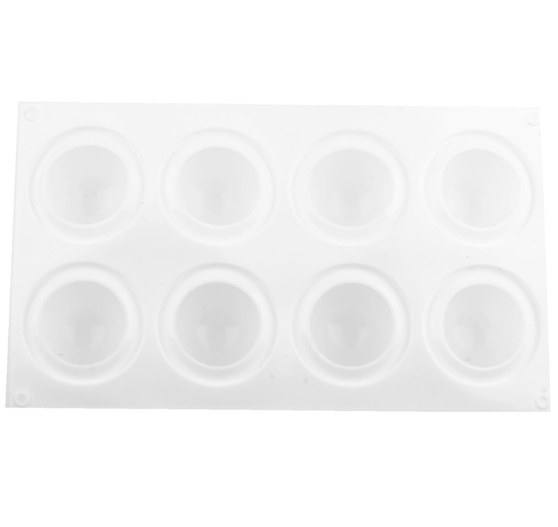 8-Cavity Sphere Silicone Chocolate Molds Ball Round Mold For Mousse Chocolate... gallery