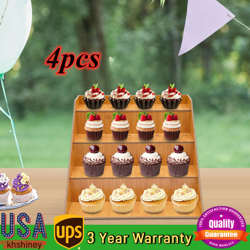 4 Pcs Retail Display Rack, 4 Tier Display Rack, Tabletop Display Stand
