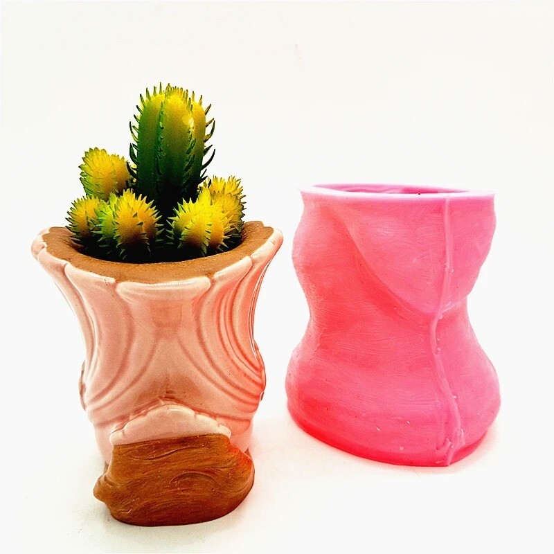 3D Swan Ornament Flower Pot Silicone Mold Candle Concrete Mold Turned Decoration gallery