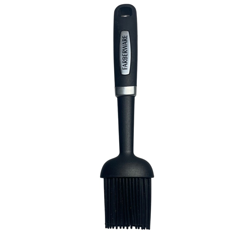 Farberware Black Silicone Basting Pastry Brush for Grilling Baking Cooking