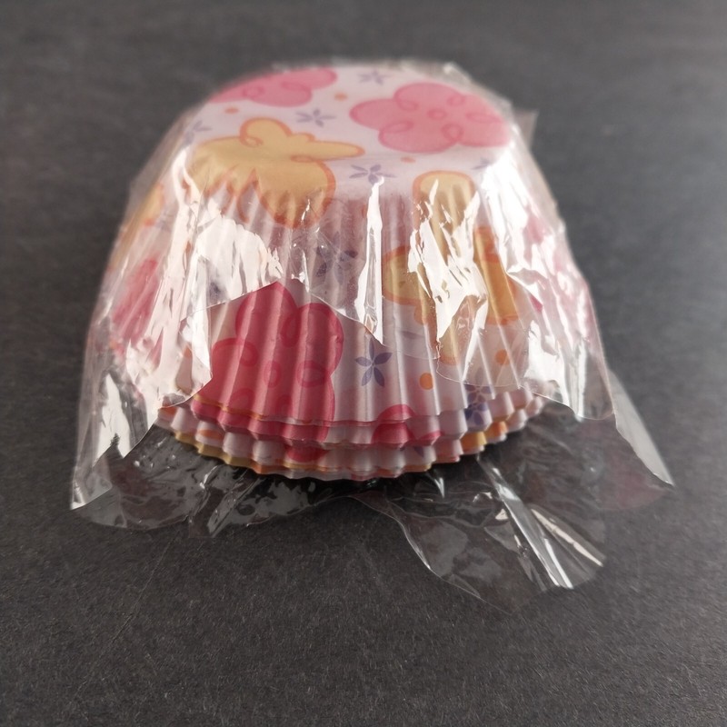 470 Multi Design Paper Cupcake Cups Mini Red Pink Butterflies Hearts Top gallery