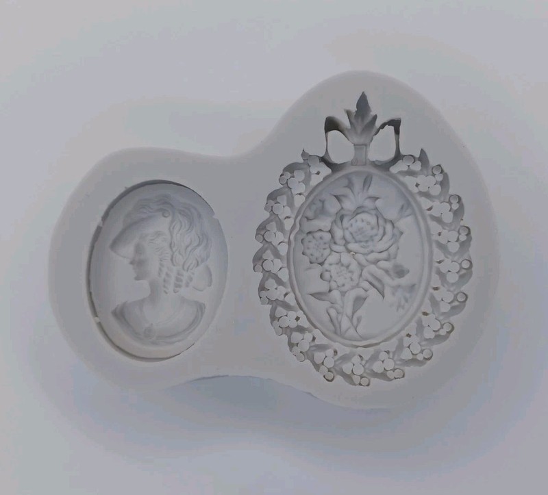 Gray Silicone Cameo Fondant Or Chocolate Mold Or Craft Mold gallery