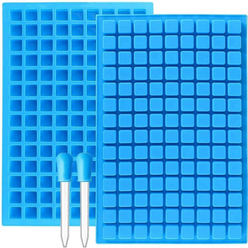JOERSH Square Candy Molds Silicone Molds for Hard Candy, Gummy, Caramels, Chocol