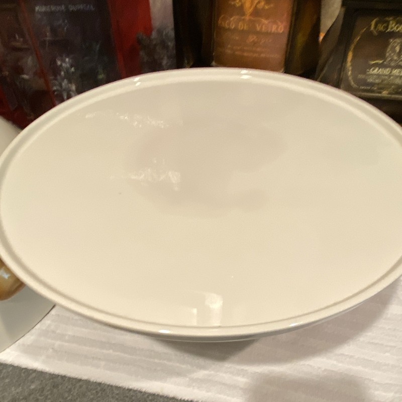 VTG BH&G HOME INTERIORS SONOMA VILLA HANDPAINTED EARTHENWARE CAKE STAND & DOME gallery