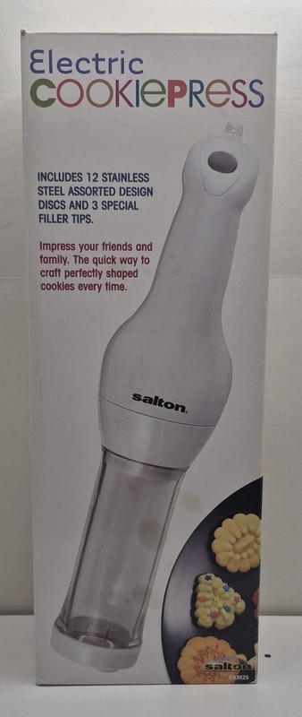 Salton Electric Cookie Press CKM25 12 Discs Spritz TESTED gallery