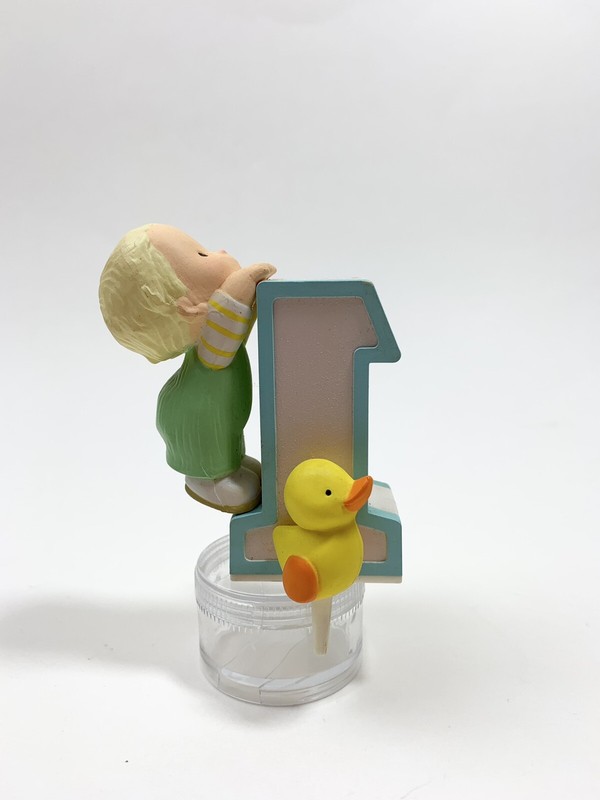 Vintage Baby's 1st Birthday Hallmark Cake Topper Candle Holder Hong Kong gallery