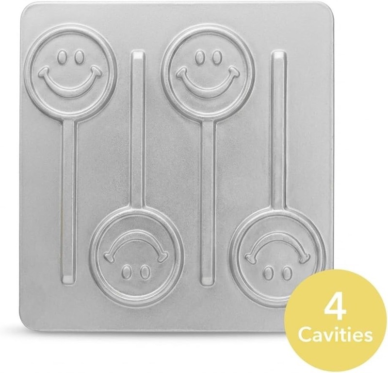 Smile Smiley Face Lollipop Chocolate Candy Mold 249 NEW gallery