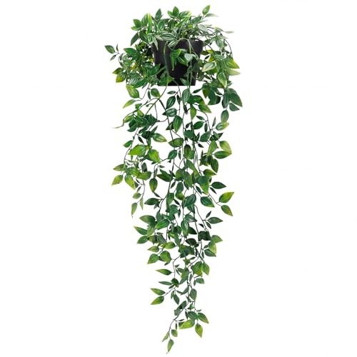 Fake Hanging Plants, Artificial Small Potted Plants for Indoor Outdoor 1