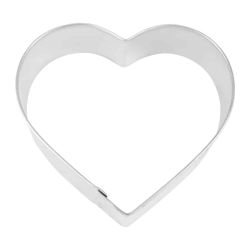 3⅜" Heart Shape Cookie Cutter Tin Steel Love Wedding Anniversary Valentine's Day gallery