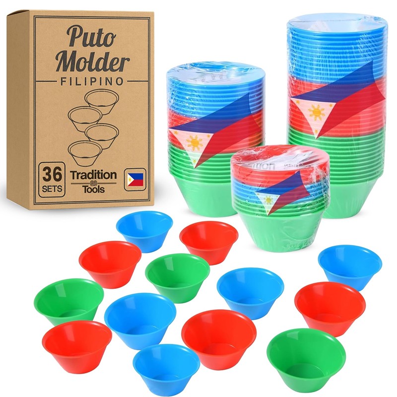 Small 36 Pcs Puto Molder Filipino (2.2″ x 1″) – Kutsinta Molder for Baking – …