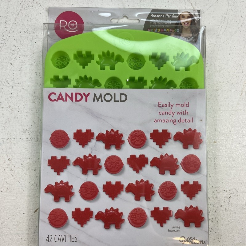 Candy Mold, Rosanna Pansino. Silicon Mold By Wilton. 42 Cavities. NerdyNummies
