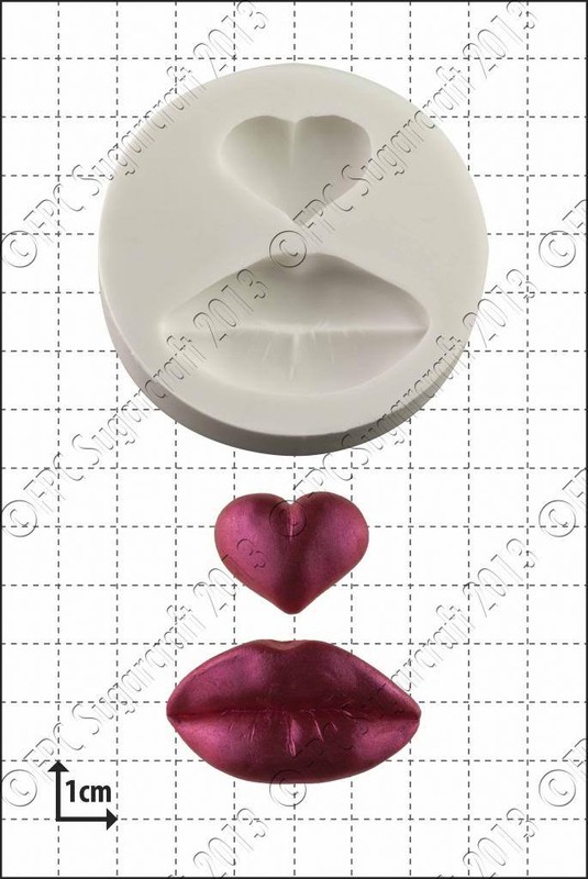 Silicone mould Lips & Heart Food Use FPC Sugarcraft