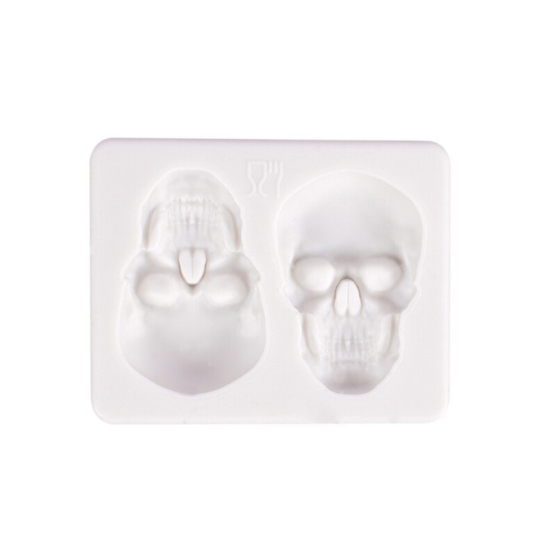 Halloween Skull Silicone Mold Cake Baking Mold for Making Fondant Chocolate
