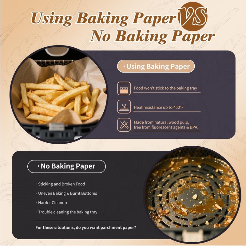 300 Pcs Parchment Paper Sheets, 12x17 Inches Unbleached Baking Paper, Non gallery