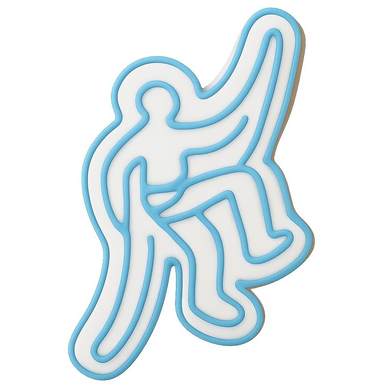 Ascending Rock Climber Cookie Cutter & Stamp, Fondant & Clay - 4x3.1 gallery