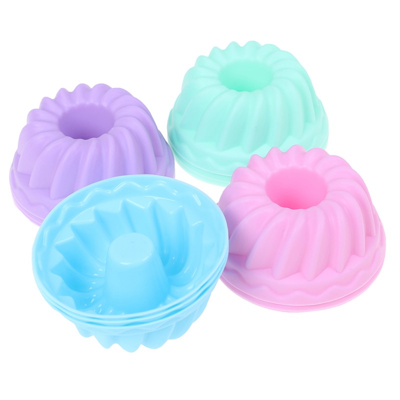12pcs/set Baking Jelly Mould Silicone Pudding Cupcake Muffin Donut Mold. CTF Jf gallery