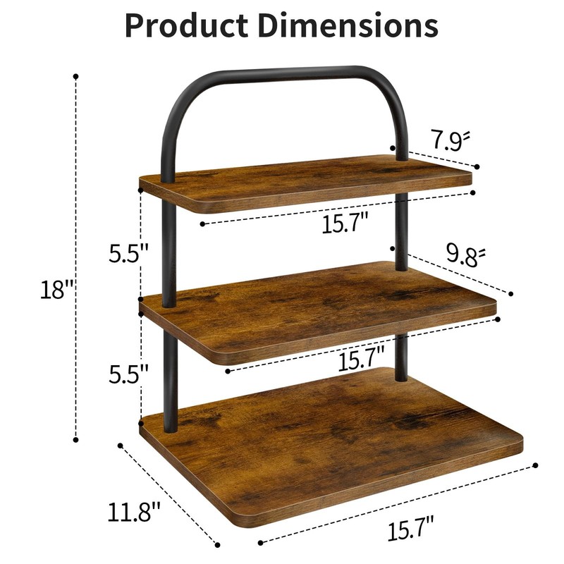 Cupcake Stand for 50 Cupcakes, 2 PACK 3 Tier Wooden Metal Cupcake Stand Reusa... gallery