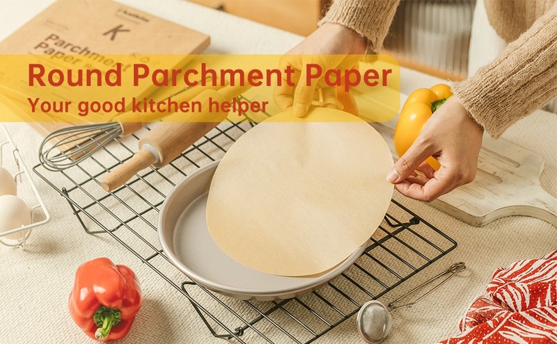 Katbite 200Pcs 9 Inch Parchment Paper Rounds, Unbleached & Non-sti, gallery