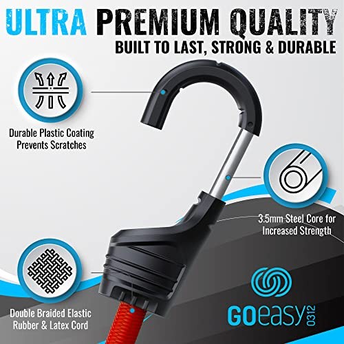 Bungee Cords with Hooks Heavy Duty Outdoor - 30 pcs Assorted Size Bungee Cords gallery
