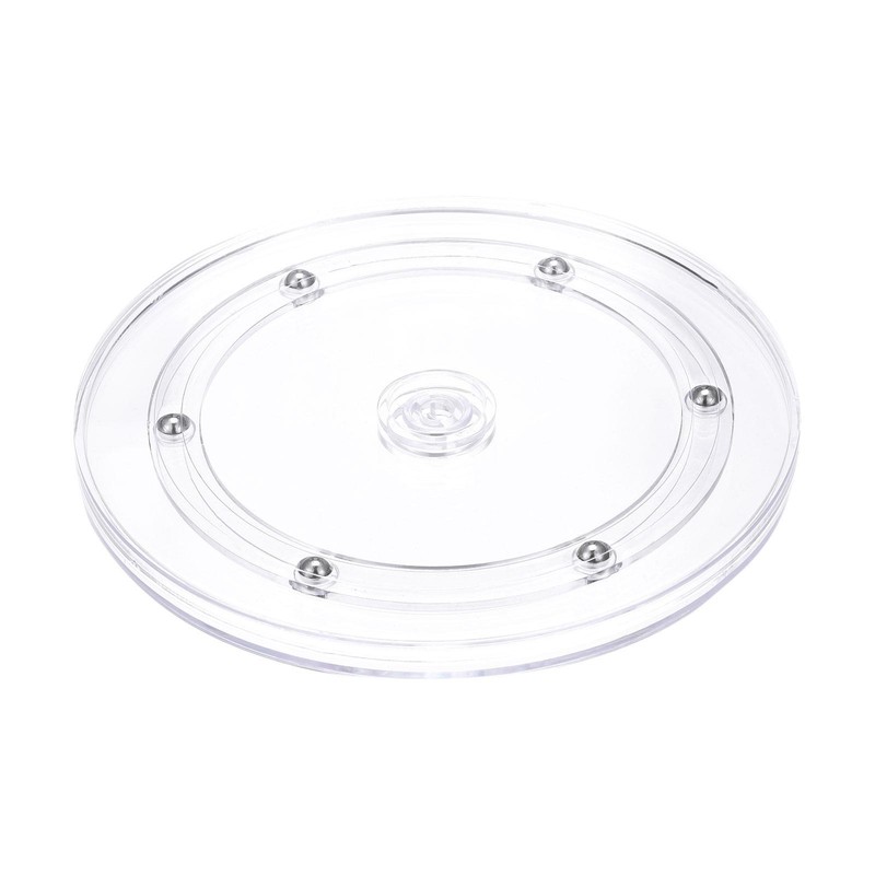 7inch Rotating Swivel Stand with Steel Ball Lazy Susan Base Turntable Clear