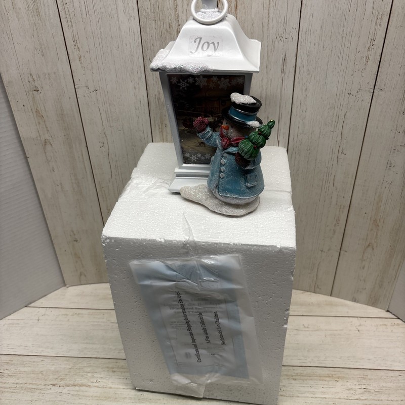 Thomas Kinkade Illuminated Snowmen Lantern Collection Joy