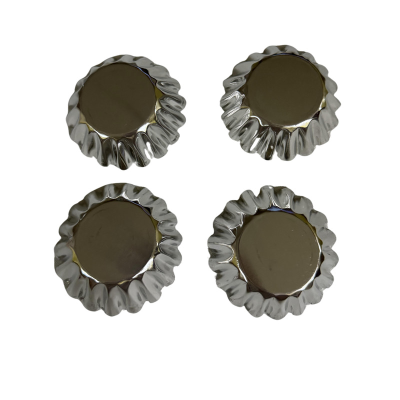 4 PCS Cake Aluminum Lined Cupcake Egg Tart Cookie Flower Mold Mould Tool Hot US gallery