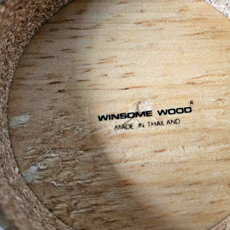 Vintage MCM Cake Keeper, Teak Base, Glass Dome Cover, Winsome Wood, Vintage 70s gallery