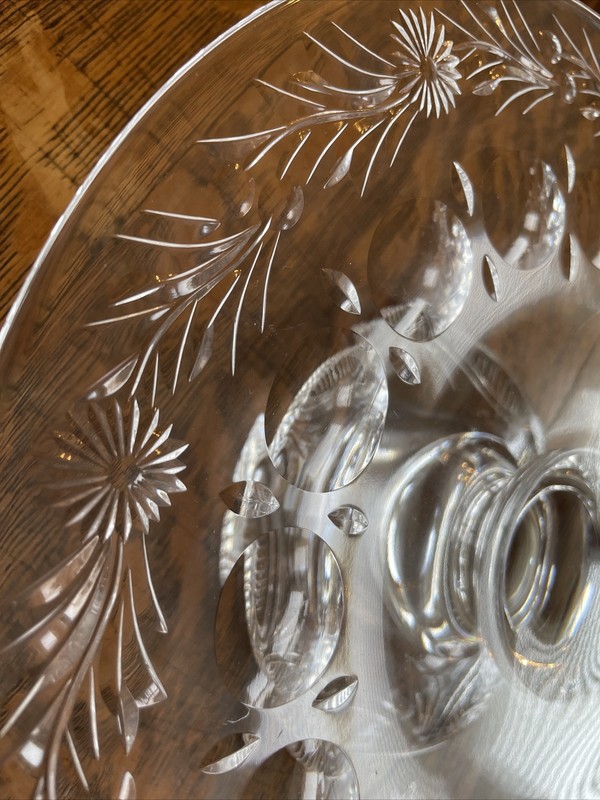Vintage Stuart crystal cake stand/11.5x2.5 gallery