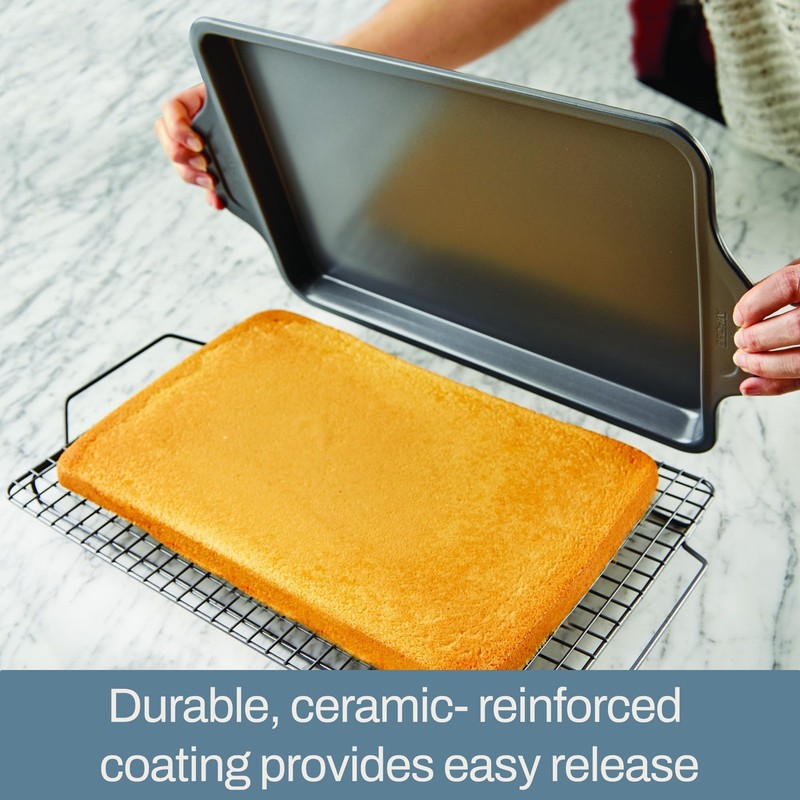 All-Clad Pro-Release Nonstick Bakeware Cookie Sheet Pan 17X11.75 Inch Oven Safe gallery