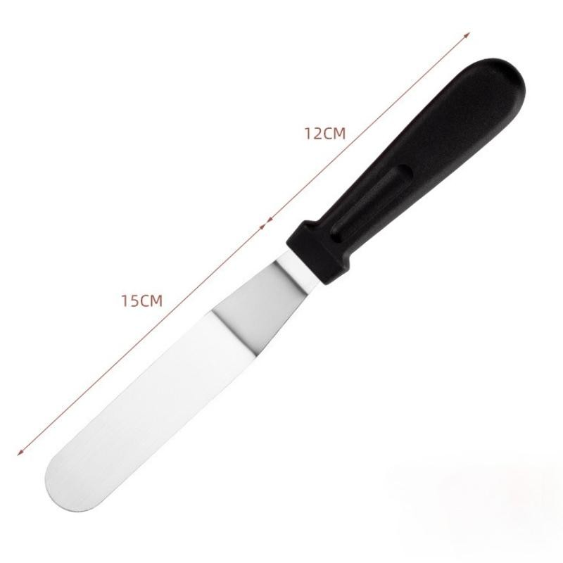 Angled Stainless Steel Icing Spatula Offset Palette Knife for Cake Baking