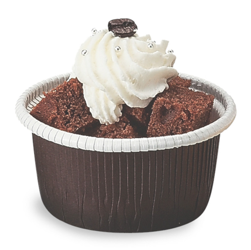 Welcome Home Brands Brown Curled Disposbale Paper Baking Cup, Case of 500