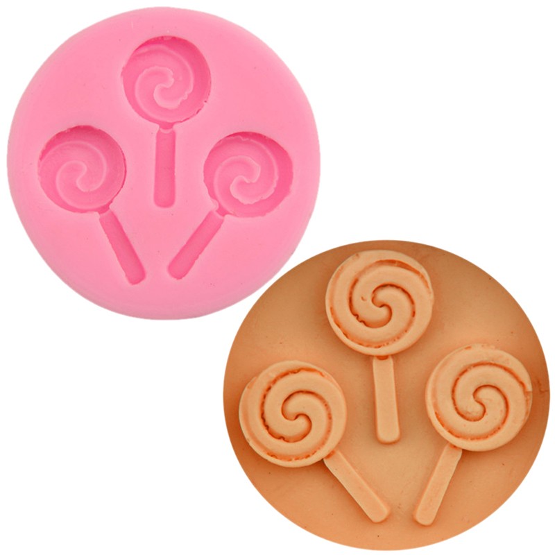 Halloween Lollipop Silicone Mold Chocolate Fondant Moulds Baking DIY=t= gallery
