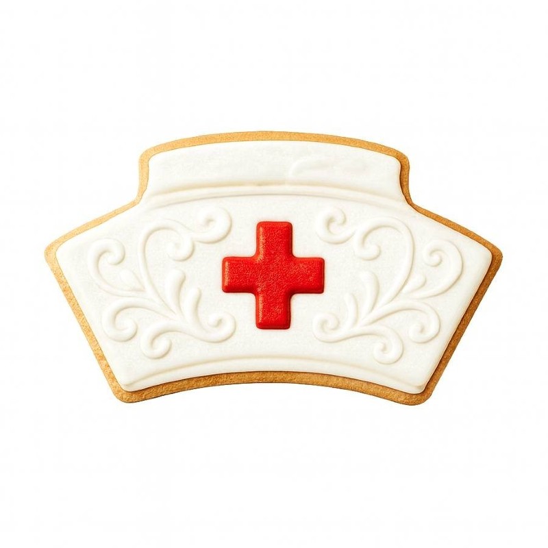 Nurse Nursing Hat 4'' Cookie Cutter Medical Metal gallery