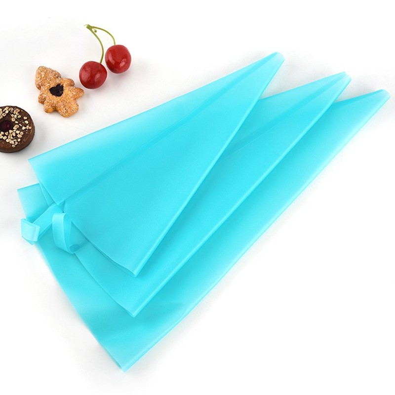 6 Pcs Reusable Silicone Pastry Bags Icing Piping Bags for Cupcake Decorating gallery