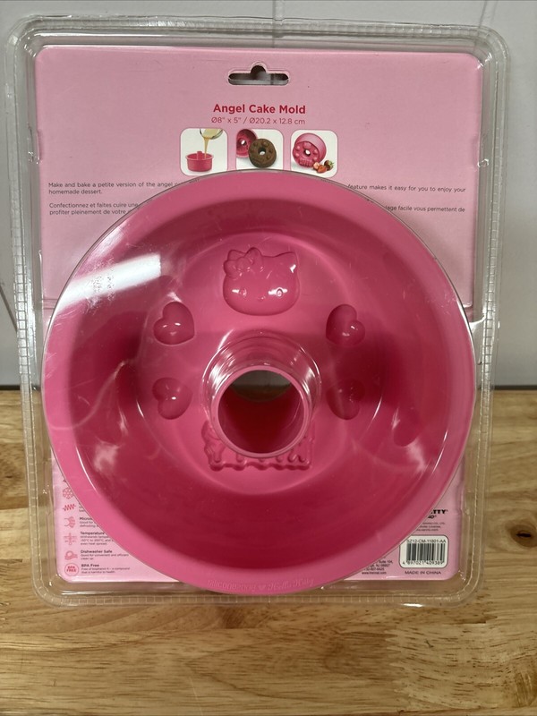 Hello Kitty Silicone Angel Cake Mold Pink 8”x5” Baking Cake Mold Hello Kitty gallery