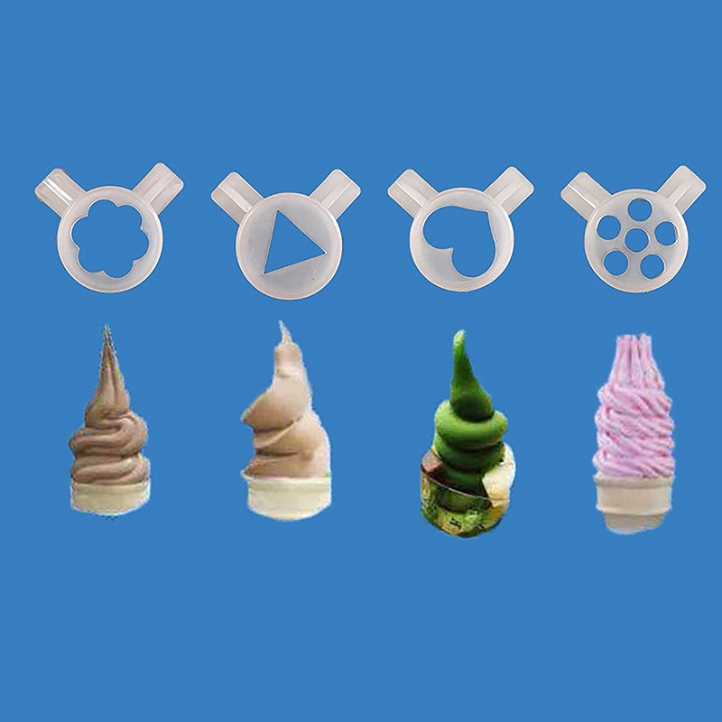 Ice Cream Shape Nozzle Lids Modelling Caps Replacement Soft Ice Cream Machines gallery