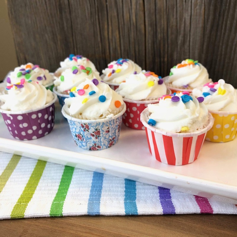 Rainbow Colors Mini Candy Nut Paper Cups Mini Baking Liners Red Orange Yellow Gr gallery