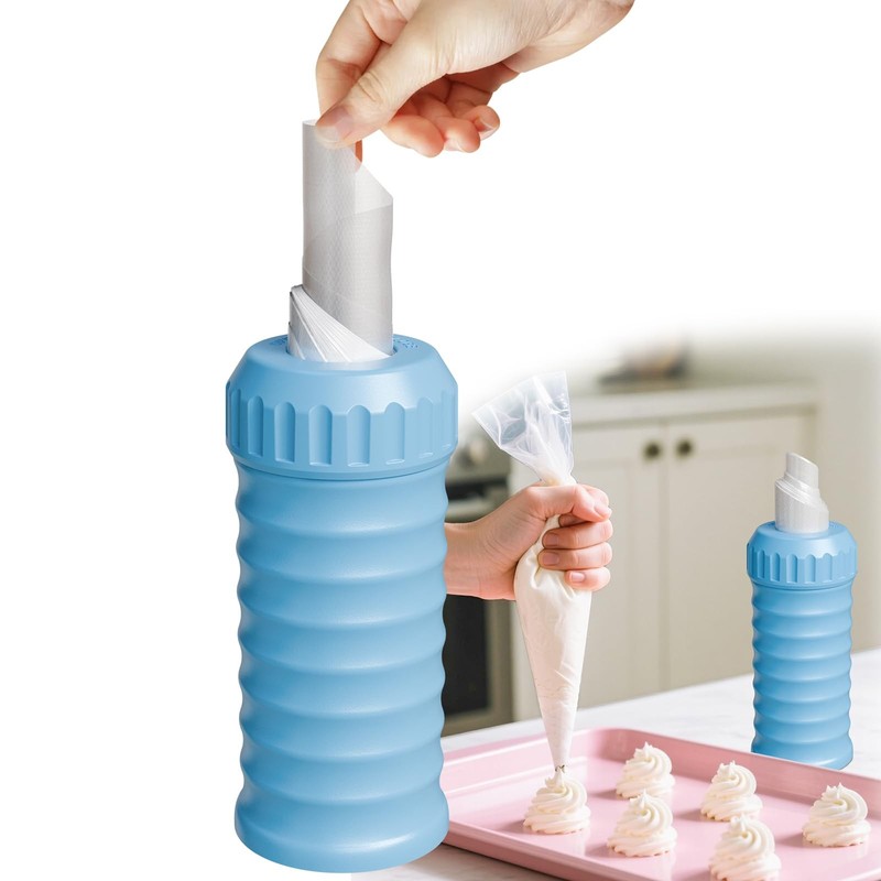 Piping Bag Dispenser – Piping Bag Organizer Fit 8″ – 16″ Piping Bags Simplify…