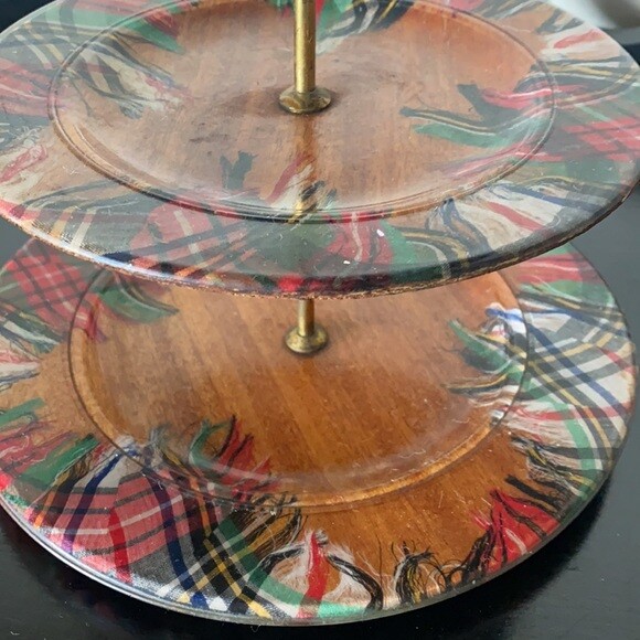 RARE Vintage 1940’s 3 Tier Dessert Stand gallery