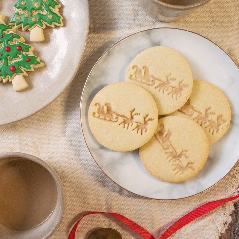 Santa Claus & Reindeer Cookie Cutter - Merry Christmas winter holidays advent gallery