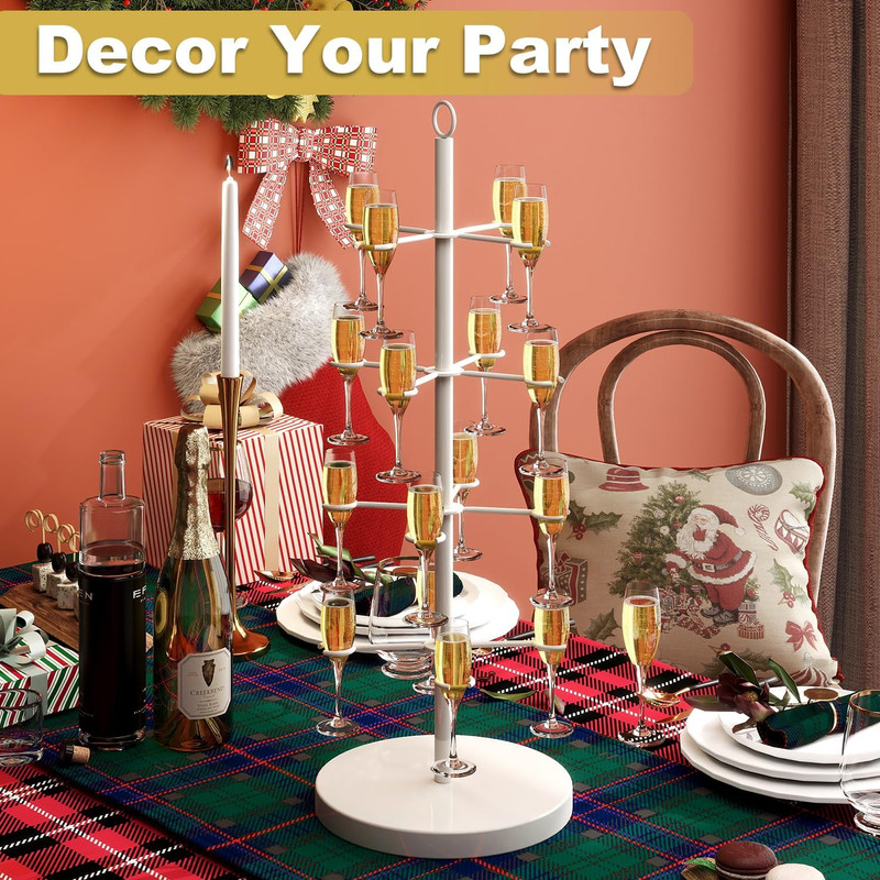 Champagne Tree Stand,Champagne Tower,4 Tier Metal Cocktail Tree Stand,Cocktail T gallery