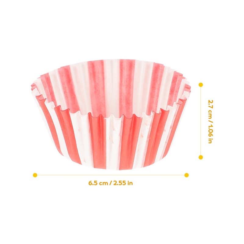 Kisangel Red and White Cupcake Liners 100pcs Mini Muffin Cups Paper Cake Tray... gallery